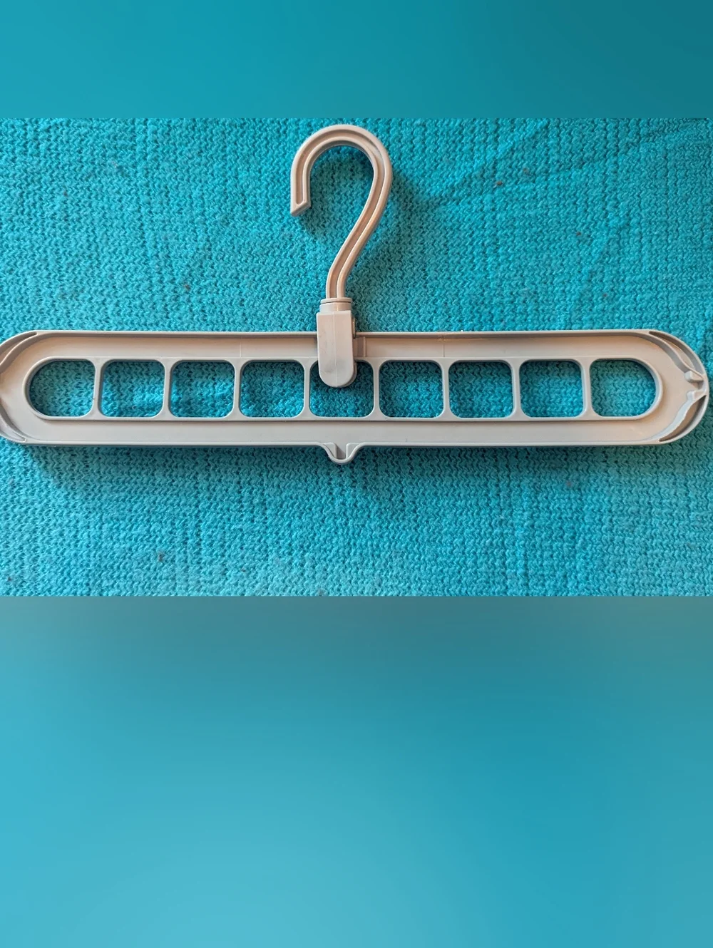 Space-Saving Hanger  for Vertical or Horizontal Use Gray One